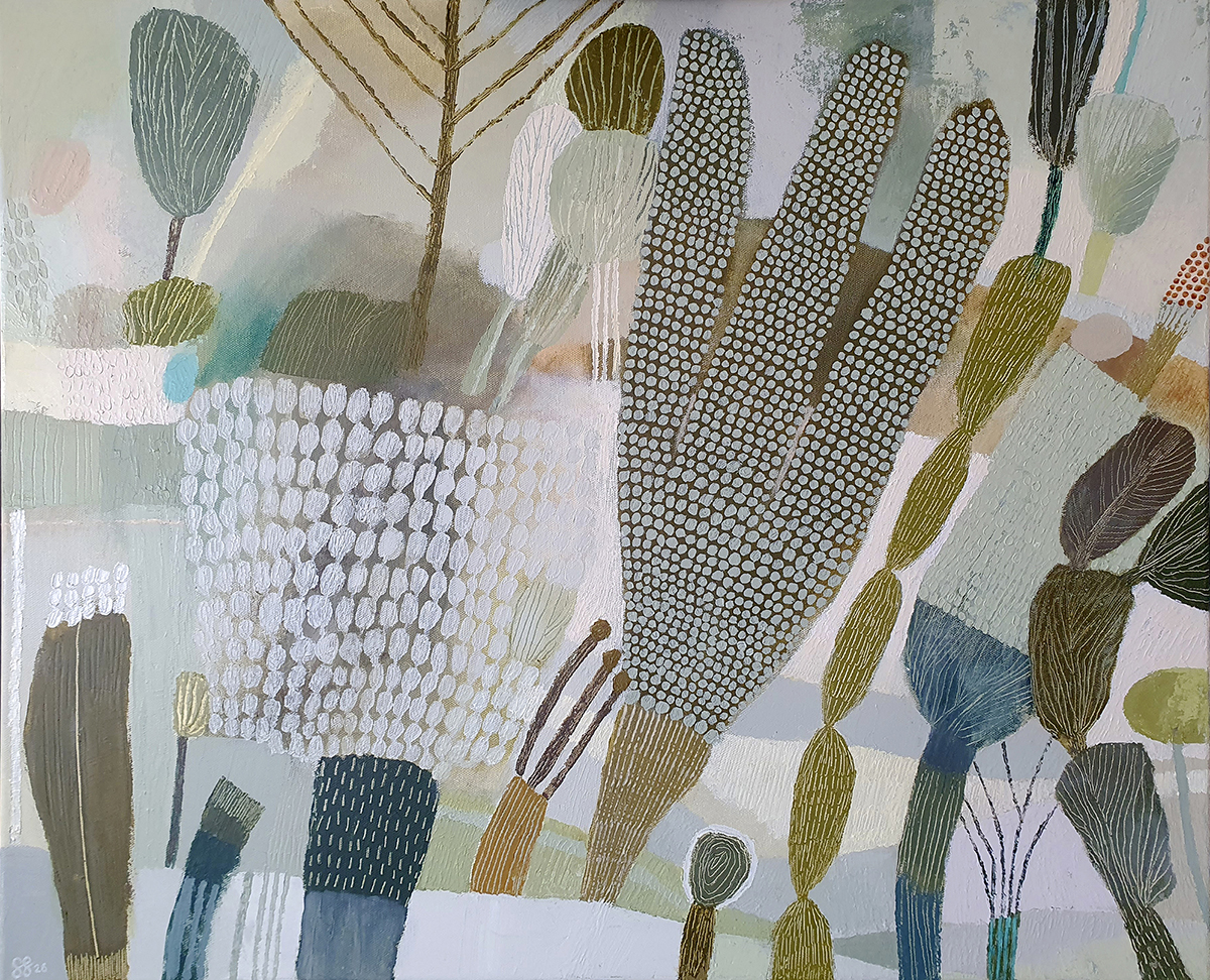 Abstrakti maalaus luonnon muodoista