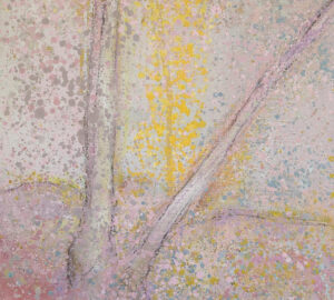 Abstrakti maalaus pastellipisaroilla