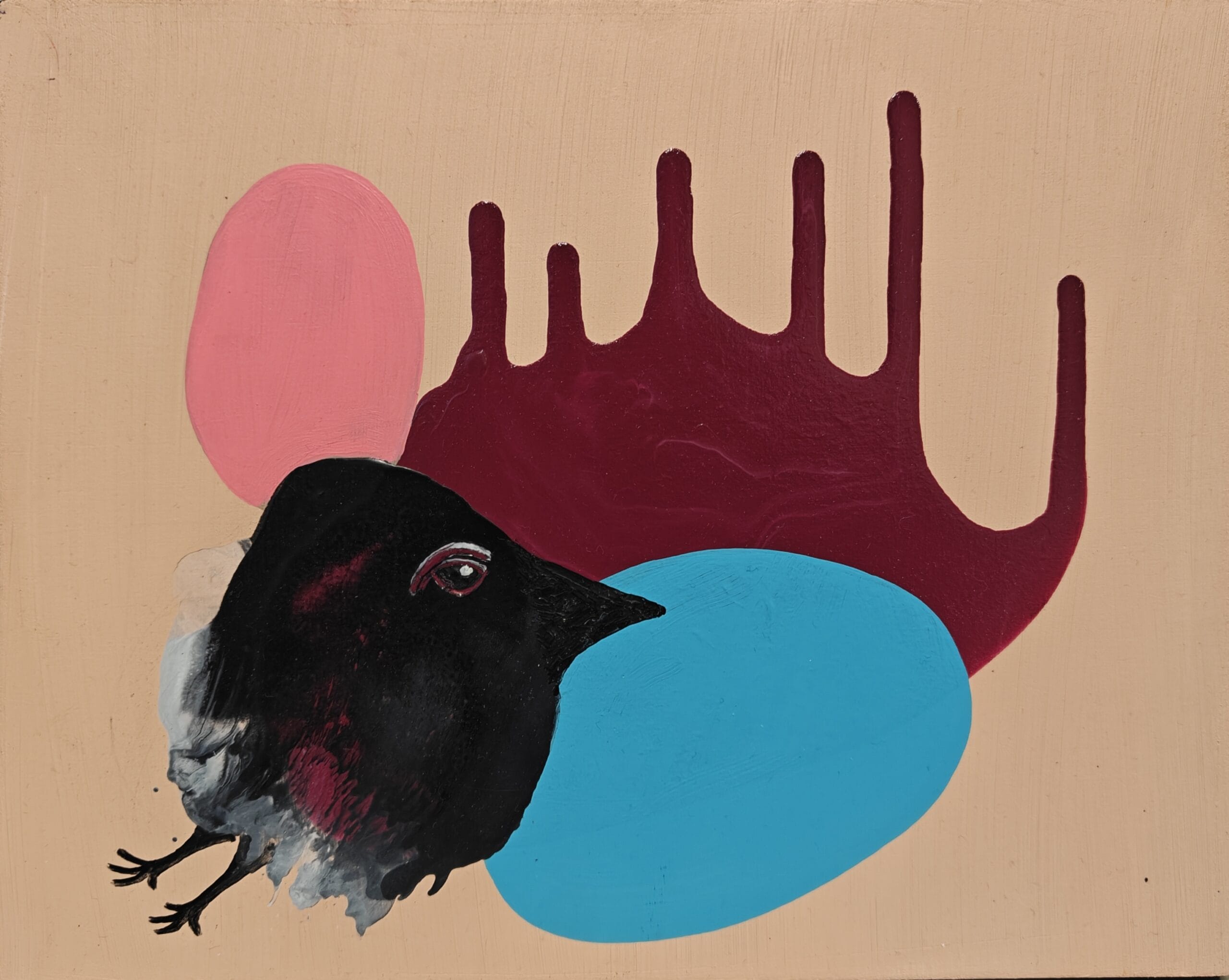 Abstrakti lintu värikartalla